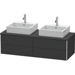 Duravit Waschtischunterbau XSQUARE 400x1400x548mm f 2 Be graphit supermatt
