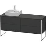 Duravit Waschtischunterbau XSQUARE 778x1600x548mm Be li graphit supermatt