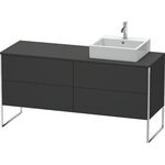 Duravit Waschtischunterbau XSQUARE 778x1600x548mm Be re graphit supermatt