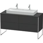 Duravit Waschtischunterbau XSQUARE 778x1400x548mm graphit supermatt