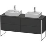 Duravit Waschtischunterbau XSQUARE 778x1600x548mm f 2 Be graphit supermatt