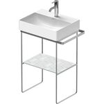 Duravit Metallkonsole DURASQUARE bodenstehend, 656x381mm chrom