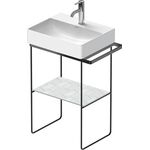 Duravit Metallkonsole DURASQUARE bodenstehend, 656x381mm schwarz matt