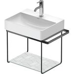 Duravit Metallkonsole DURASQUARE wandhängend, 565x381mm schwarz matt