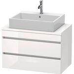 Duravit Konsolenunterschrank DURASTYLE 512x800x478mm Ei schwarz / basalt matt