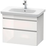 Duravit Waschtischunterbau DURASTYLE 448x730x610mm eiche natur / basalt matt