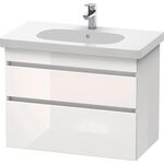 Duravit Waschtischunterbau DURASTYLE 453x800x610mm eiche natur / basalt matt