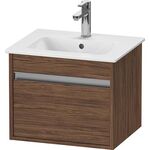 Duravit Waschtischunterbau Ketho Compact 410x500x412mm, 1 Auszug nussbaum dunkel