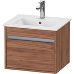Duravit Waschtischunterbau Ketho Compact 410x500x412mm, 1 Auszug nussbaum natur