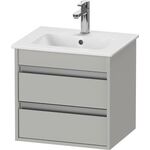 Duravit Waschtischunterbau Ketho Compact 410x500x412mm 2 Schubkäste betongr matt
