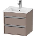 Duravit Waschtischunterbau Ketho Compact 410x500x412mm, 2 Schubkäste basalt matt