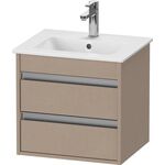 Duravit Waschtischunterbau Ketho Compact 410x500x412mm, 2 Schubkäste leinen