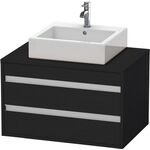 Duravit Waschtischunterbau KETHO 550x800x496mm eiche schwarz