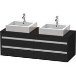 Duravit Waschtischunterbau KETHO 550x1400x496mm eiche schwarz