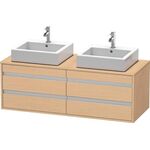 Duravit Waschtischunterbau KETHO 550x1400x496mm eiche natur