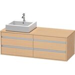 Duravit Waschtischunterbau KETHO 550x1400x496mm Becken links eiche natur