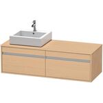 Duravit Waschtischunterbau KETHO 550x1400x426mm Becken links eiche natur