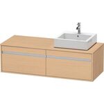 Duravit Waschtischunterbau KETHO 550x1400x426mm Becken rechts eiche natur
