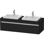 Duravit Waschtischunterbau KETHO 550x1400x426mm eiche schwarz