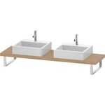 Duravit Konsole L-CUBE 45mm St. 2 Ausschnitte 480 eiche natur