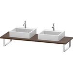 Duravit Konsole L-CUBE 30 St. 2 Ausschnitte 550 nussbaum dunkel