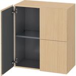 Duravit Halbhochschrank L-CUBE 700x363x800mm eiche natur