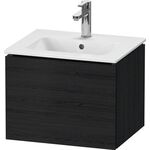 Duravit WTU Compact L-CUBE 400x520x421mm, 1 Auszug eiche schwarz