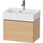 Duravit WTU Compact L-CUBE 394x584x391mm, 1 Auszug eiche natur
