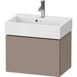 Duravit WTU Compact L-CUBE 394x584x391mm, 1 Auszug basalt matt