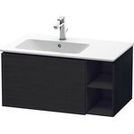 Duravit Waschtischunterbau L-CUBE 400x820x481mm Becken links eiche schwarz