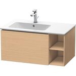 Duravit Waschtischunterbau L-CUBE 400x820x481mm, Becken links eiche natur