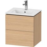 Duravit WTU Compact L-CUBE 550x520x421mm, 2 Schubkästen eiche natur