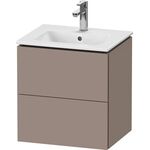 Duravit WTU Compact L-CUBE 550x520x421mm, 2 Schubkästen basalt matt