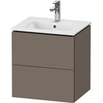 Duravit WTU Compact L-CUBE 550x520x421mm 2 Schubk fla gr seidenmatt