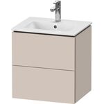 Duravit WTU Compact L-CUBE 550x520x421mm, 2 Schubkästen taupe