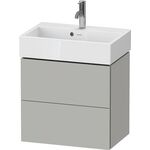 Duravit WTU Compact L-CUBE 544x584x391mm 2 Schubk betongrau matt