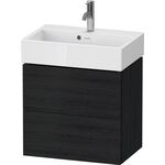 Duravit WTU Compact L-CUBE 544x584x391mm 2 Schubk eiche schwarz