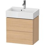Duravit WTU Compact L-CUBE 544x584x391mm, 2 Schubkästen eiche natur