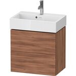 Duravit WTU Compact L-CUBE 544x584x391mm 2 Schubk nussbaum natur