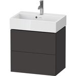 Duravit WTU Compact L-CUBE 544x584x391mm 2 Schubk graphit supermatt