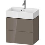 Duravit WTU Compact L-CUBE 544x584x391mm 2 Schubk fla gr hochglanz