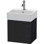 Duravit Waschtischunterbau L-CUBE 400x434x341mm A links eiche schwarz