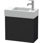 Duravit Waschtischunterbau L-CUBE 400x480x240mm A links eiche schwarz