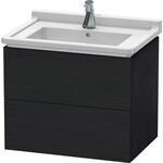 Duravit Waschtischunterbau L-CUBE 469x670x558mm eiche schwarz