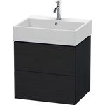 Duravit Waschtischunterbau L-CUBE 544x584x459mm eiche schwarz