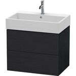 Duravit Waschtischunterbau L-CUBE 544x684x459mm eiche schwarz