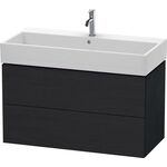 Duravit Waschtischunterbau L-CUBE 544x984x459mm eiche schwarz