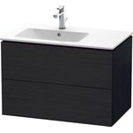 Duravit Waschtischunterbau L-CUBE 550x820x481mm Becken links eiche schwarz