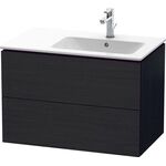 Duravit Waschtischunterbau L-CUBE 550x820x481mm Be rechts eiche schwarz
