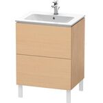 Duravit Waschtischunterbau L-CUBE 620x481x704mm eiche natur